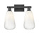Arcadia Two Light Bath Vanity in Matte Black (405|7162WBKG4806OP)