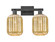 Arcadia Two Light Bath Vanity in Matte Black (405|7162WBKG4607ME)