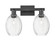 Arcadia Two Light Bath Vanity in Matte Black (405|7162WBKG4596CL)