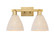 Arcadia Two Light Bath Vanity in Brushed Brass (405|7162WBBNBD75NAT)