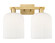 Arcadia Two Light Bath Vanity in Brushed Brass (405|7162WBBG5598GWH)