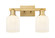 Arcadia Two Light Bath Vanity in Brushed Brass (405|7162WBBG5595GWH)