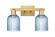 Arcadia Two Light Bath Vanity in Brushed Brass (405|7162WBBG5595BL)