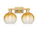 Arcadia Two Light Bath Vanity in Brushed Brass (405|7162WBBG4838AM)