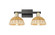 Arcadia Two Light Bath Vanity in Black Antique Brass (405|7162WBABNBD275NAT)