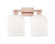 Arcadia Two Light Bath Vanity in Antique Copper (405|7162WACG5598GWH)