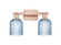 Arcadia Two Light Bath Vanity in Antique Copper (405|7162WACG5595BL)