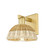 Arcadia One Light Wall Sconce in Satin Gold (405|7161WSGNBD275NAT)