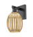 Arcadia One Light Wall Sconce in Matte Black (405|7161WBKG4596ME)