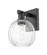 Arcadia One Light Wall Sconce in Matte Black (405|7161WBKG4587CL)