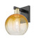 Arcadia One Light Wall Sconce in Black Antique Brass (405|7161WBABG4838AM)