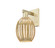 Arcadia One Light Wall Sconce in Antique Brass (405|7161WABG4596ME)