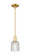 Arcadia One Light Mini Pendant in Satin Gold (405|7161SSGG5595CL)