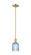 Arcadia One Light Mini Pendant in Champagne Bronze (405|7161SCBG5595BL)