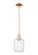 Arcadia One Light Mini Pendant in Antique Copper (405|7161SACG4607CL)