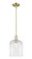 Arcadia One Light Mini Pendant in Antique Brass (405|7161SABG5598CL)
