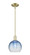Arcadia One Light Mini Pendant in Antique Brass (405|7161SABG4838SB)