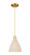 Arcadia One Light Pendant in Satin Gold (405|7161PSGNBD75NAT)