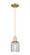 Arcadia One Light Mini Pendant in Satin Gold (405|7161PSGG5595SM)