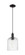 Arcadia One Light Mini Pendant in Matte Black (405|7161PBKG5598SDY)