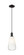 Arcadia One Light Mini Pendant in Matte Black (405|7161PBKG4806OP)
