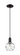 Arcadia One Light Mini Pendant in Matte Black (405|7161PBKG12136CL)