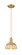 Arcadia One Light Mini Pendant in Brushed Brass (405|7161PBBNBD275NAT)