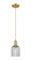 Arcadia One Light Pendant in Brushed Brass (405|7161PBBG5595SM) Arcadia One Light Pendant in Brushed Brass (405|7161PBBG5595SM)