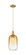Arcadia One Light Mini Pendant in Brushed Brass (405|7161PBBG4827AM)