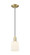 Arcadia One Light Mini Pendant in Antique Brass (405|7161PABG5595GWH)