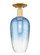 Arcadia One Light Semi-Flush Mount in Satin Gold (405|7161CSGG4847SB)