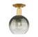 Arcadia One Light Semi-Flush Mount in Satin Gold (405|7161CSGG4838SL)