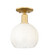 Arcadia One Light Semi-Flush Mount in Satin Gold (405|7161CSGG4838OP)