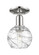 Arcadia One Light Semi-Flush Mount in Polished Nickel (405|7161CPNG12136CL)