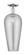 Arcadia One Light Semi-Flush Mount in Polished Chrome (405|7161CPCG4568SM)