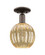 Arcadia One Light Semi-Flush Mount in Oil Rubbed Bronze (405|7161COBG4587ME)