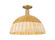Arcadia One Light Semi-Flush Mount in Brushed Brass (405|7161CBBNBD216NAT)