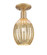Arcadia One Light Semi-Flush Mount in Brushed Brass (405|7161CBBG4596ME)