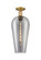 Arcadia One Light Semi-Flush Mount in Brushed Brass (405|7161CBBG4568SM)