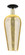 Arcadia One Light Semi-Flush Mount in Black Antique Brass (405|7161CBABG4568ME)