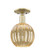 Arcadia One Light Semi-Flush Mount in Antique Brass (405|7161CABG4587ME)