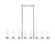 Downtown Urban Eight Light Linear Pendant in Polished Nickel (405|6178IPNG6178WH)