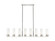 Downtown Urban Eight Light Linear Pendant in Polished Nickel (405|6178IPNG6178SWH)