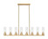 Downtown Urban Eight Light Linear Pendant in Brushed Brass (405|6178IBBG6178SCL)