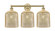 Edison Three Light Bath Vanity in Brushed Brass (405|6163WBBG5598ME)