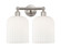 Edison Two Light Bath Vanity in Brushed Satin Nickel (405|6162WSNG5598GWH)