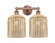 Edison Two Light Bath Vanity in Antique Copper (405|6162WACG5598ME)