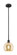 Edison One Light Mini Pendant in Matte Black (405|6161SBKG1288)