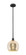Edison One Light Mini Pendant in Matte Black (405|6161SBKG12810)