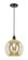 Edison One Light Mini Pendant in Matte Black (405|6161PBKG12812)